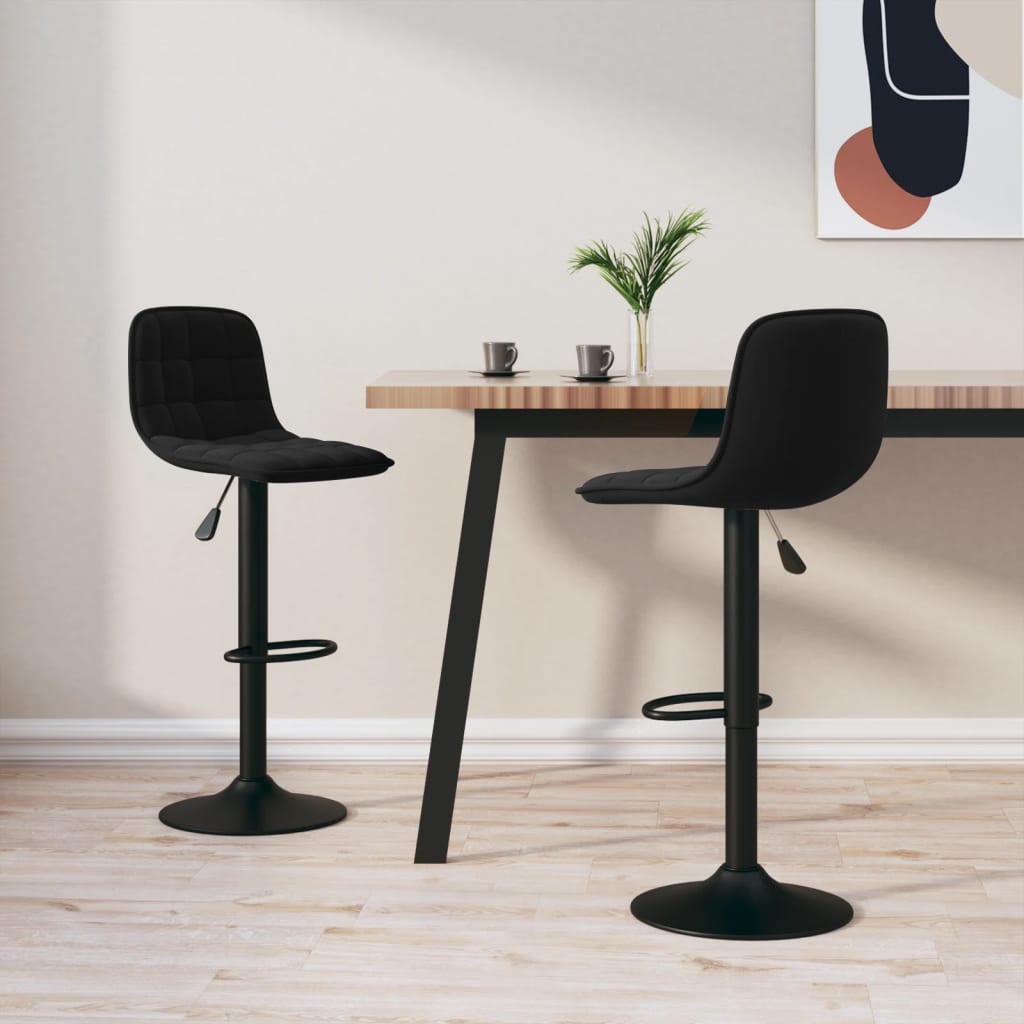 Bar Stools 2 Pcs Velvet