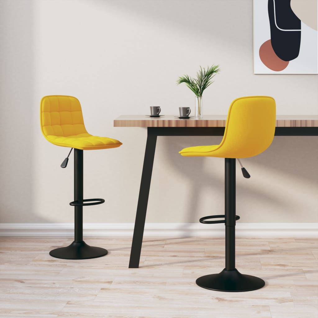Bar Stools 2 Pcs Velvet