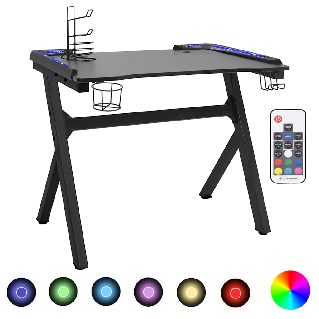 Gaming Desk Led With Y Shape