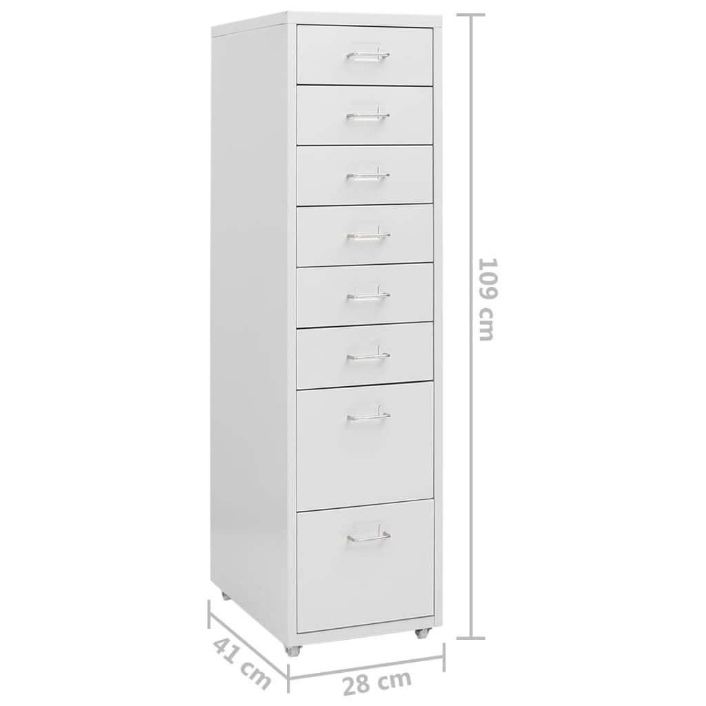 Mobile File Cabinet 28X41X109 Cm Metal