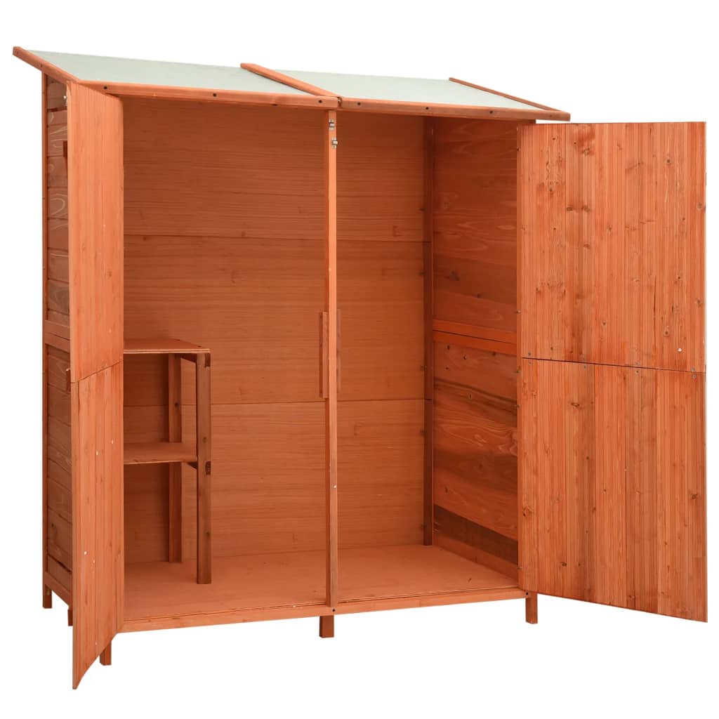 Garden Tool Shed 136X75X160 Cm Solid Firwood