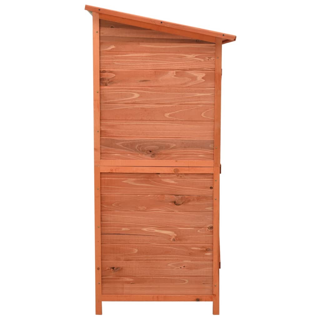 Garden Tool Shed 136X75X160 Cm Solid Firwood