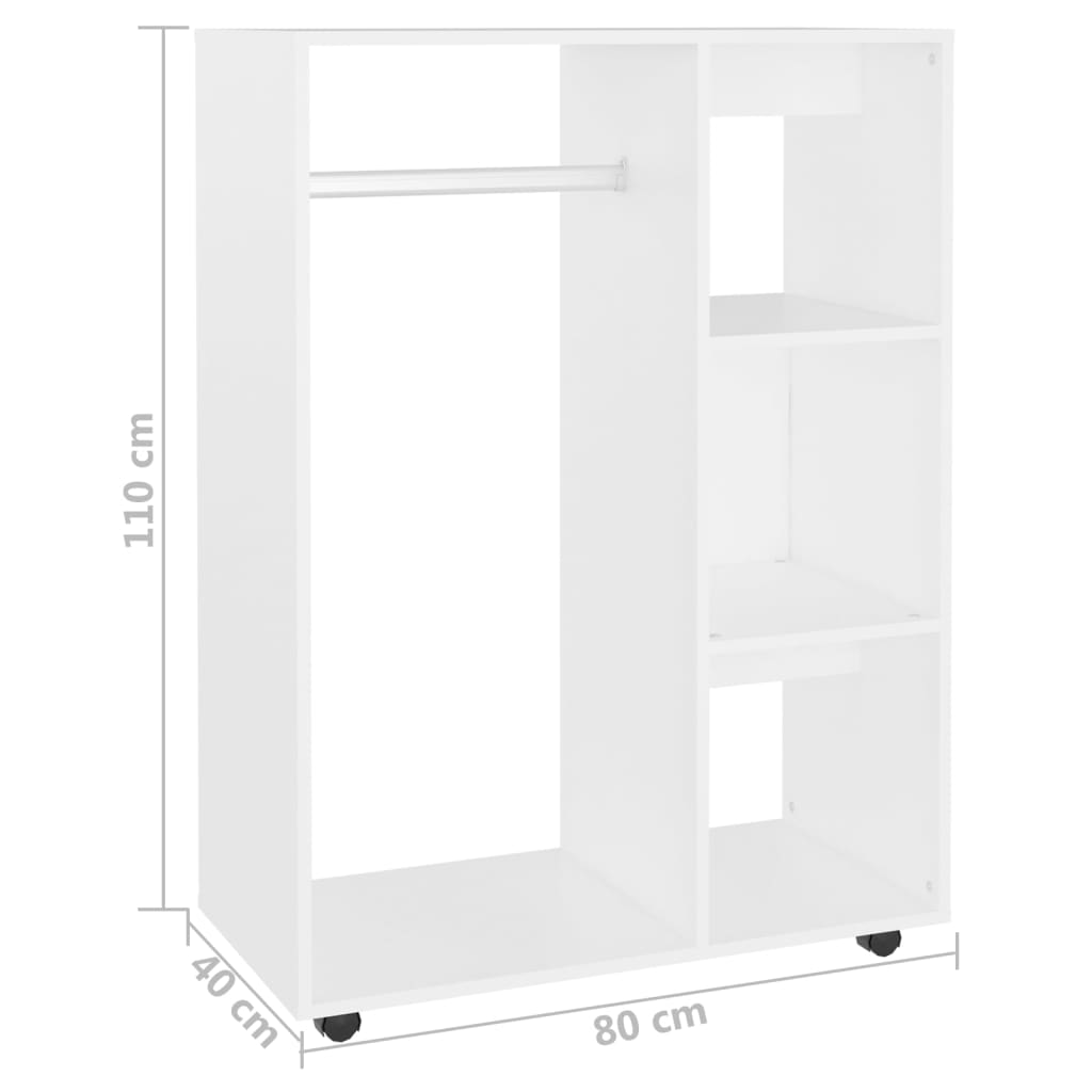 Wardrobe 80X40X110 Cm Engineered Wood