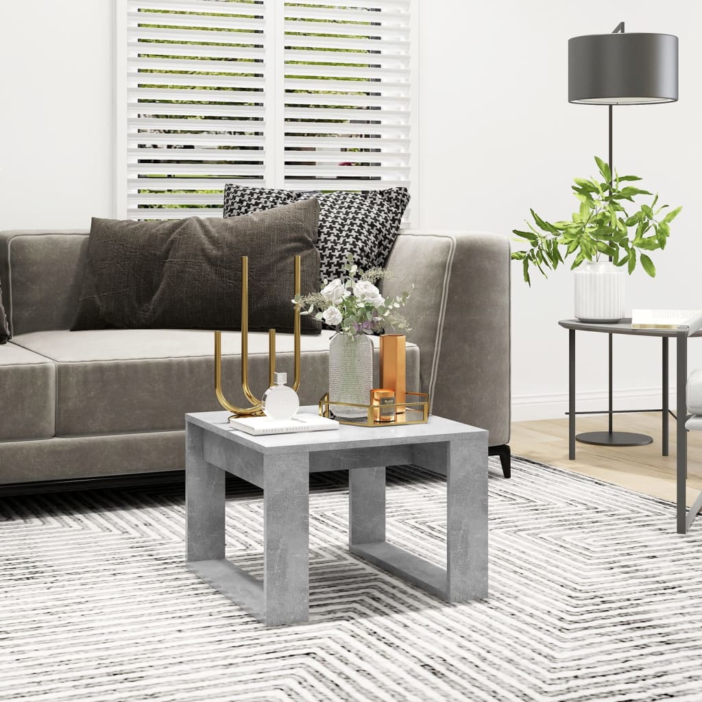 Side Table 50X50X35 Cm Engineered Wood