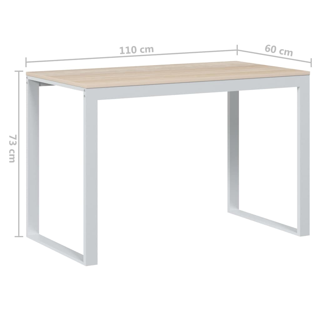 Computer Desk 110X60X73 Cm Engineered Wood