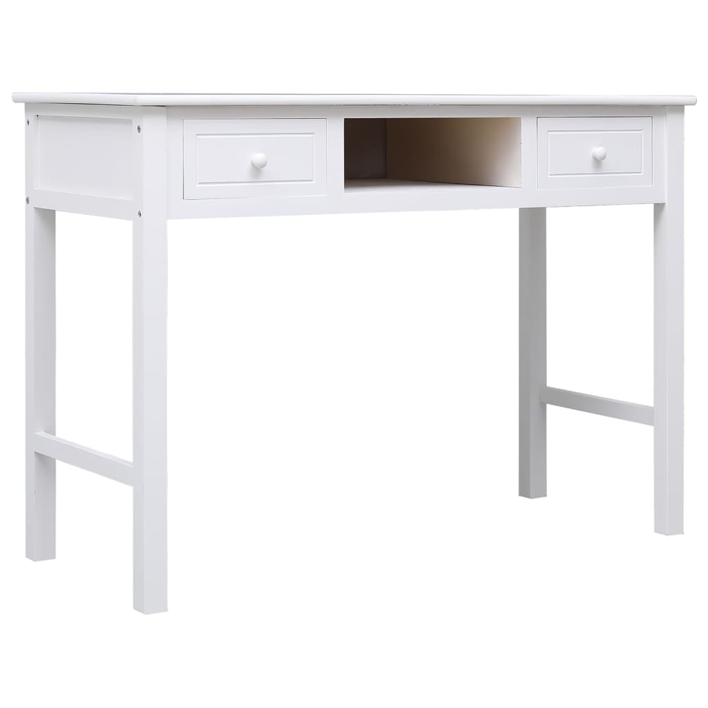 Writing Desk 108X45X76 Cm Solid Wood Paulownia