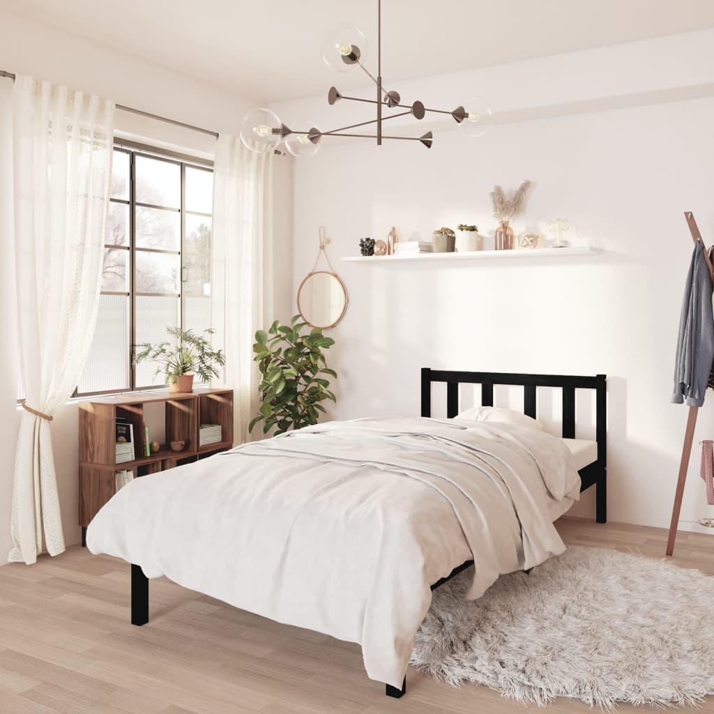 810077  Bed Frame Without Mattress Solid Wood