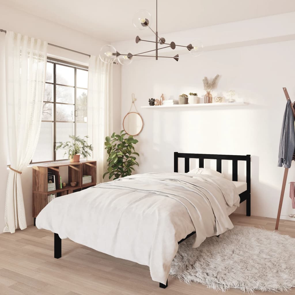 810077  Bed Frame Without Mattress Solid Wood