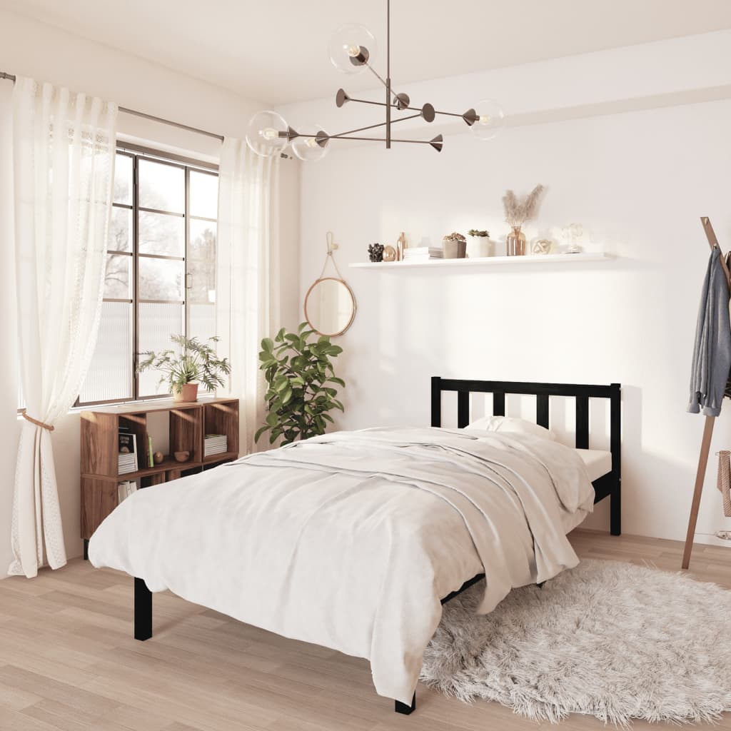 810077  Bed Frame Without Mattress Solid Wood