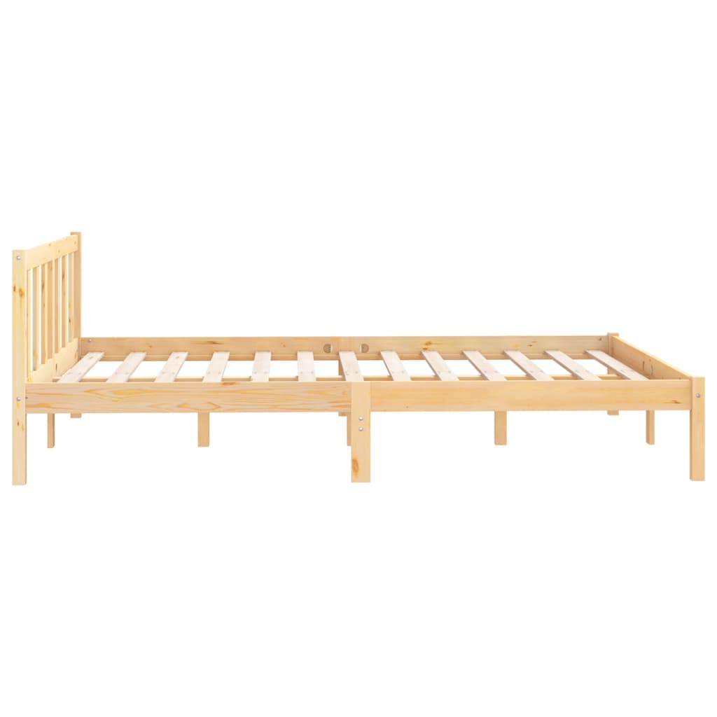 810077  Bed Frame Without Mattress Solid Wood