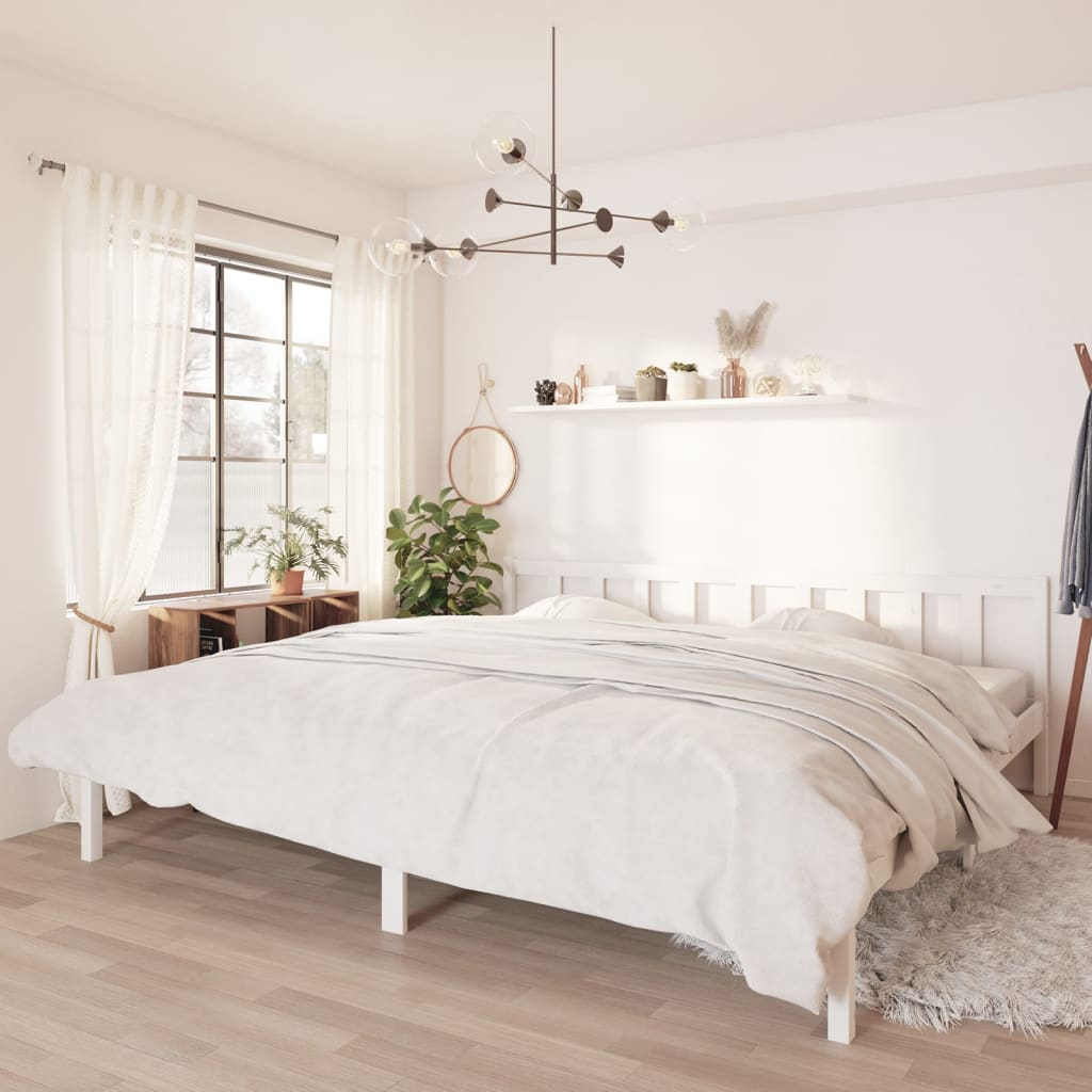 810077  Bed Frame Without Mattress Solid Wood