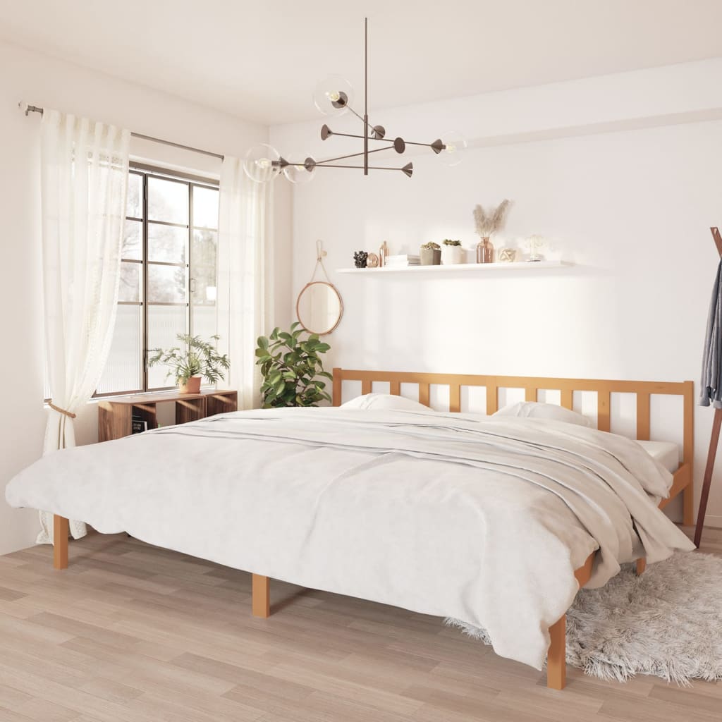 810077  Bed Frame Without Mattress Solid Wood