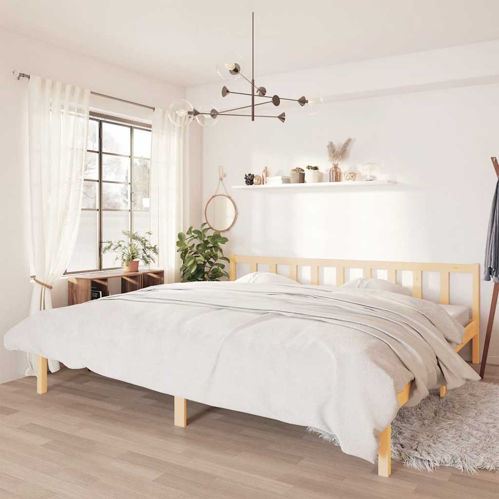 810077  Bed Frame Without Mattress Solid Wood