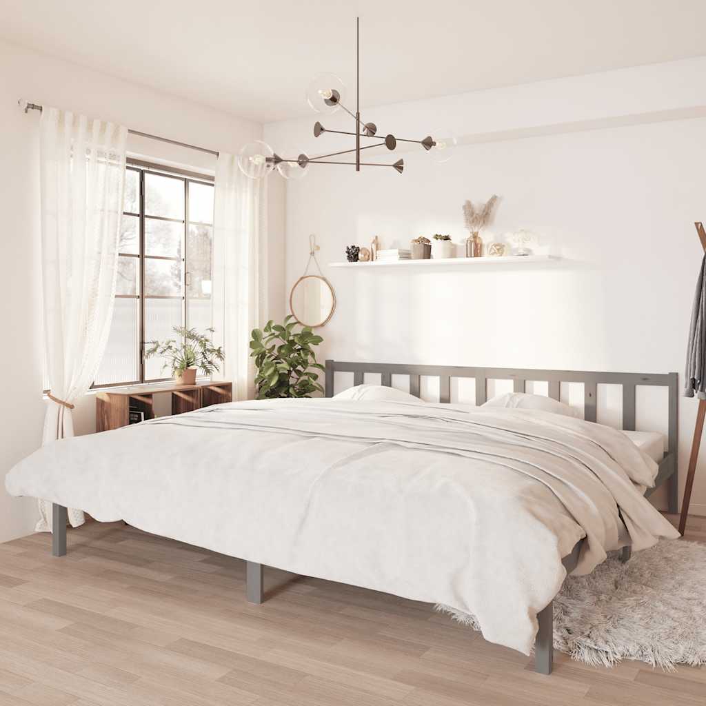 810077  Bed Frame Without Mattress Solid Wood