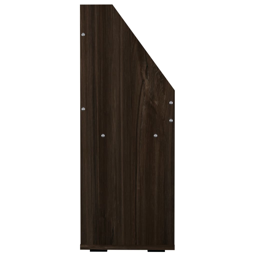 Children Magazine Rack Smoked Oak 71X30X78.5 Cm Engineered Wood