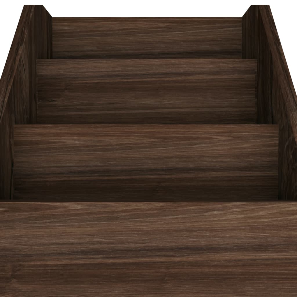 Children Magazine Rack Smoked Oak 71X30X78.5 Cm Engineered Wood