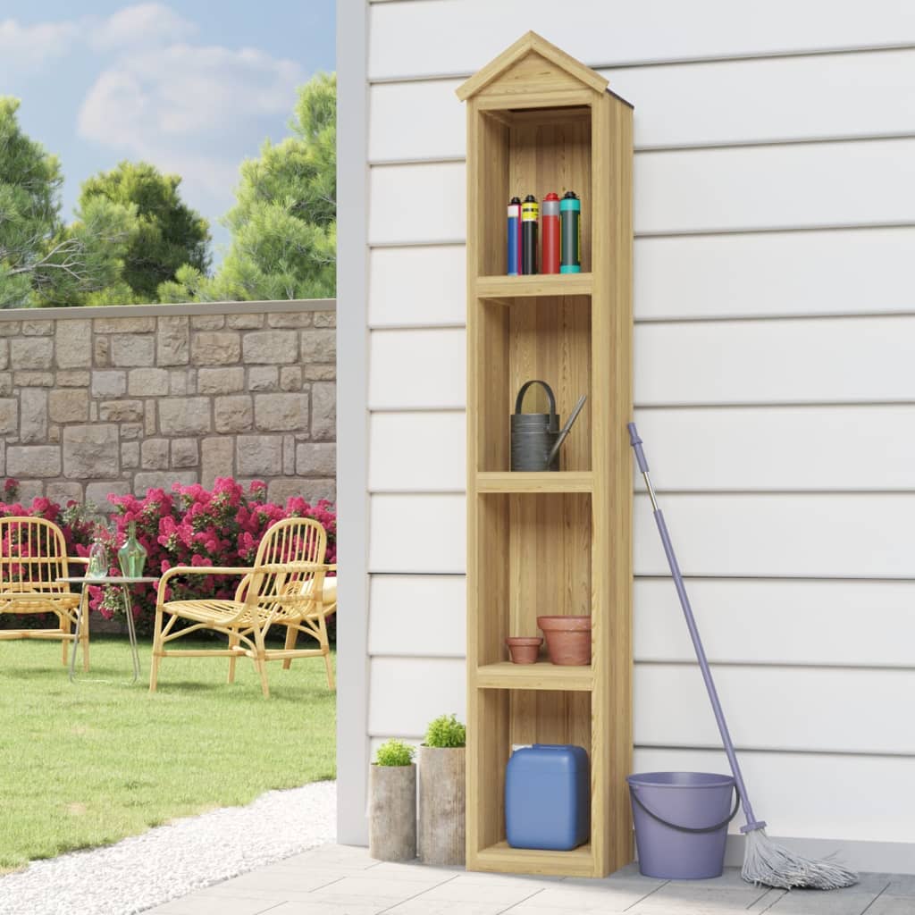 Garden Tool Shed 80X33X222 Cm Impregnated Pinewood