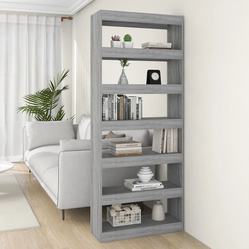 Book Cabinet/Room Divider 80X30X198 Cm Engineered Wood