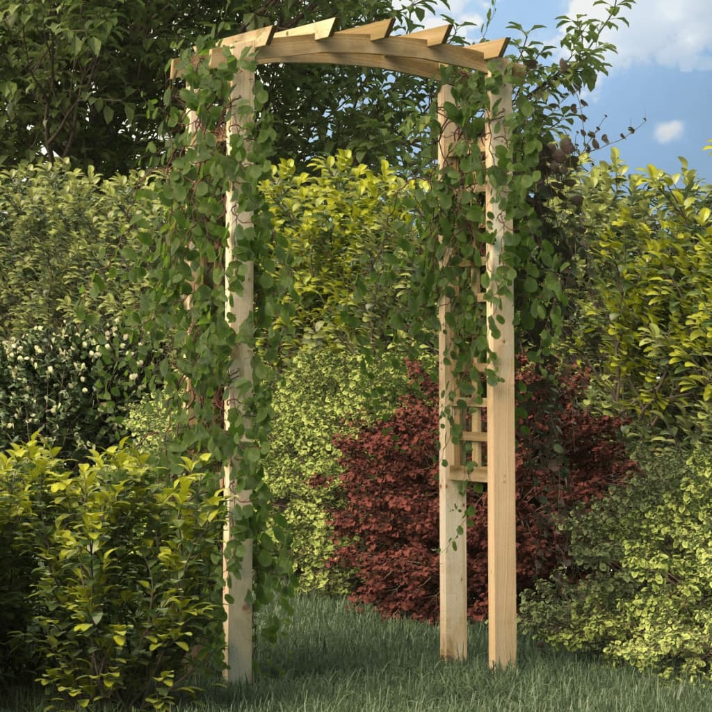 Trellis Arch 110X60X210 Cm Impregnated Solid Wood Pine