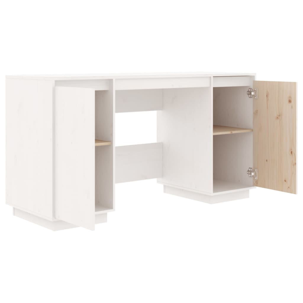 Desk 140X50X75 Cm Solid Wood Pine