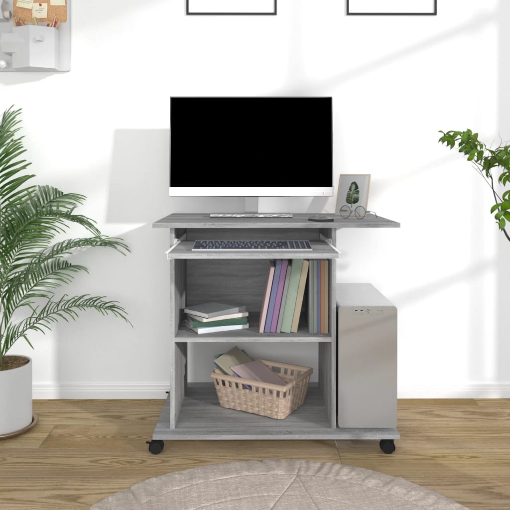Computer Desk 80X50X75 Cm Engineered Wood