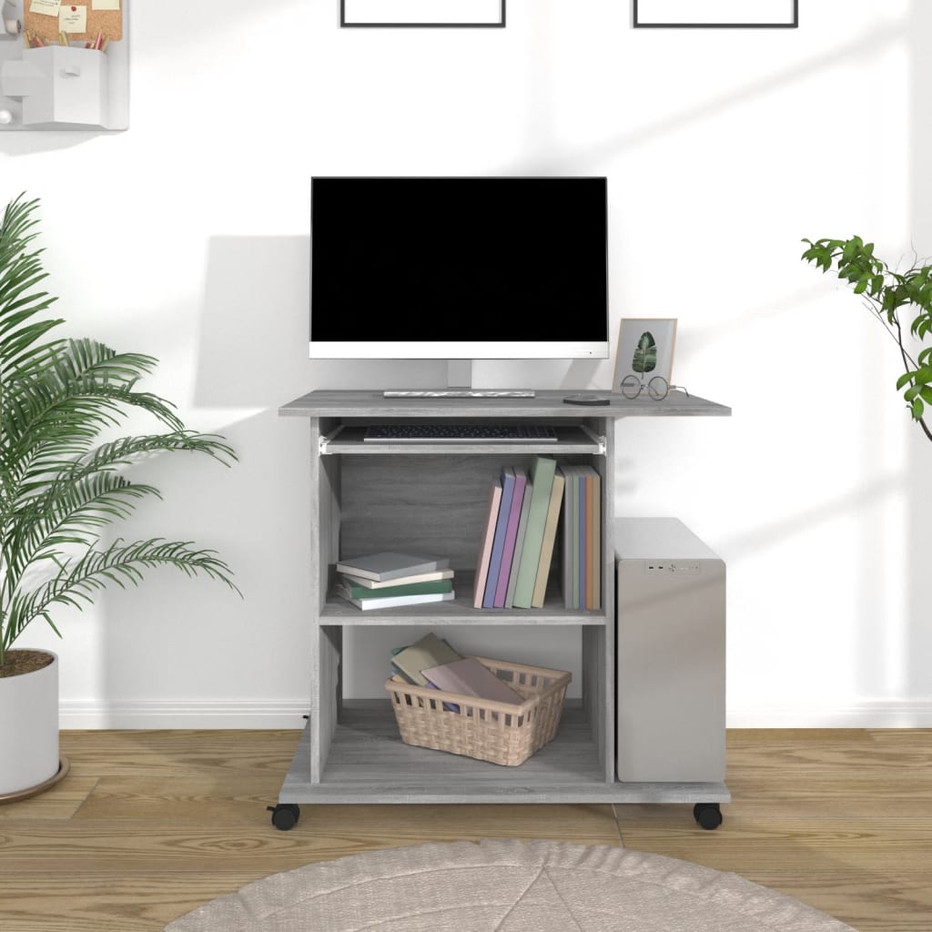 Computer Desk 80X50X75 Cm Engineered Wood