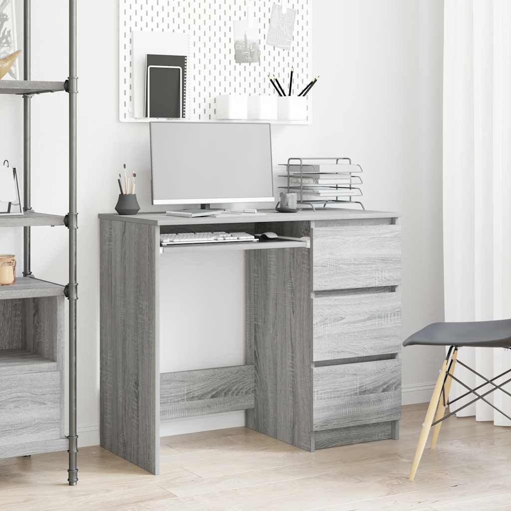 Desk 90X45X76 Cm Engineered Wood