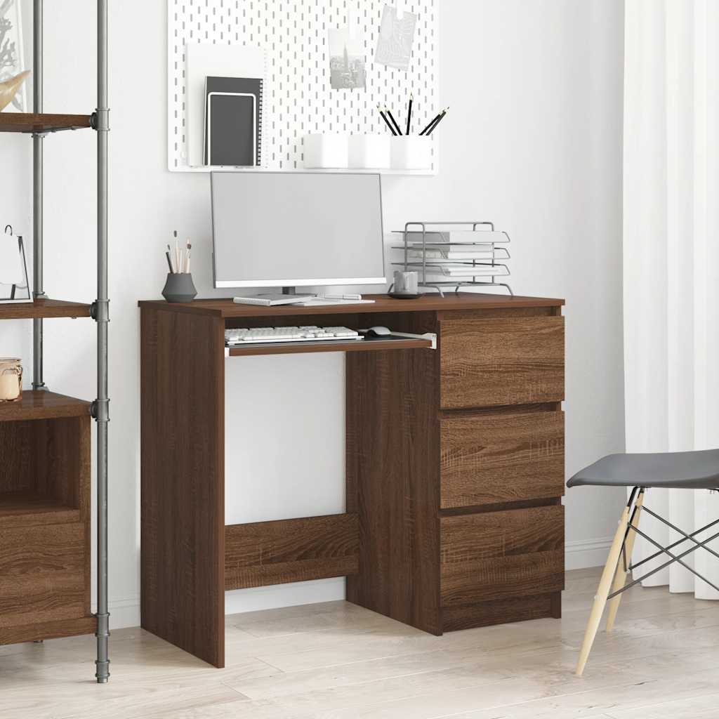 Desk 90X45X76 Cm Engineered Wood