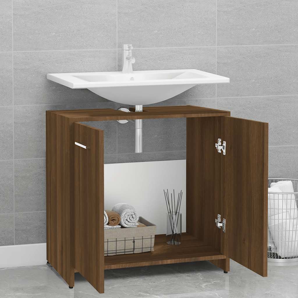 Bathroom Cabinet 60X33X60 Cm Engineered Wood