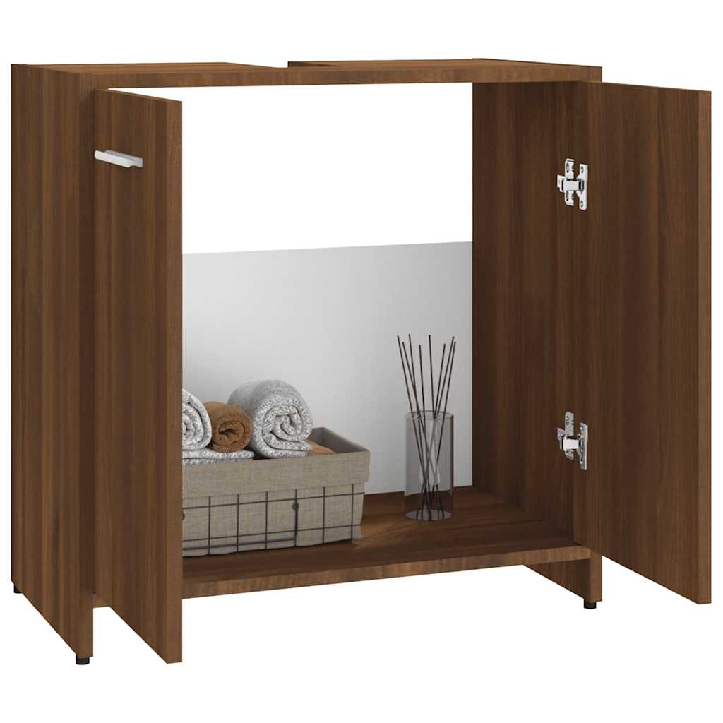 Bathroom Cabinet 60X33X60 Cm Engineered Wood
