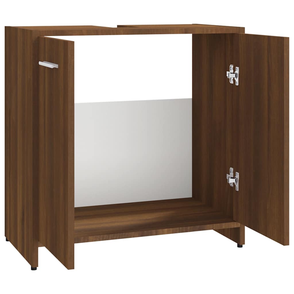 Bathroom Cabinet 60X33X60 Cm Engineered Wood