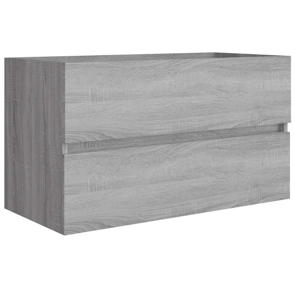 2 Piece Bathroom Furniture Set Engineered Wood