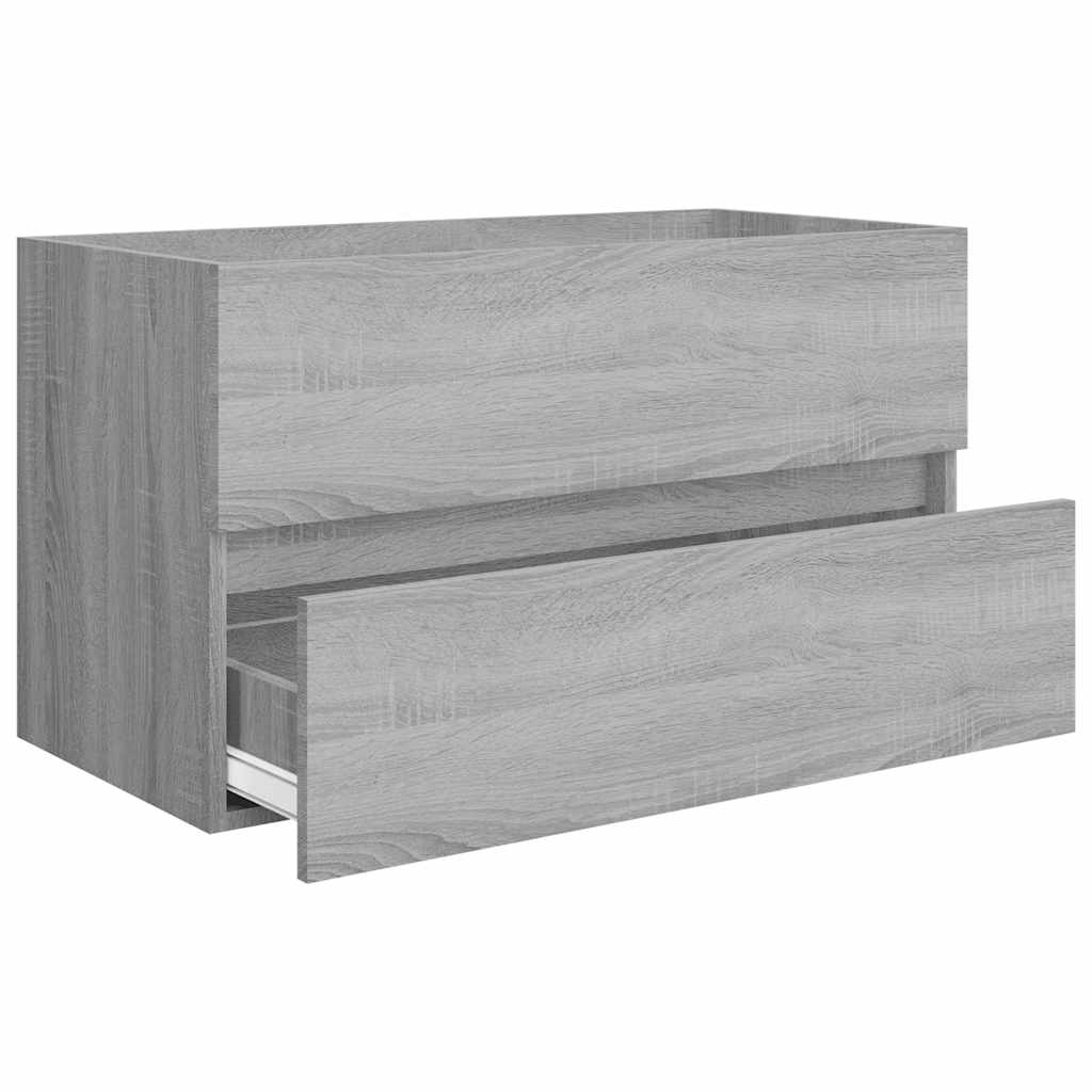 2 Piece Bathroom Furniture Set Engineered Wood