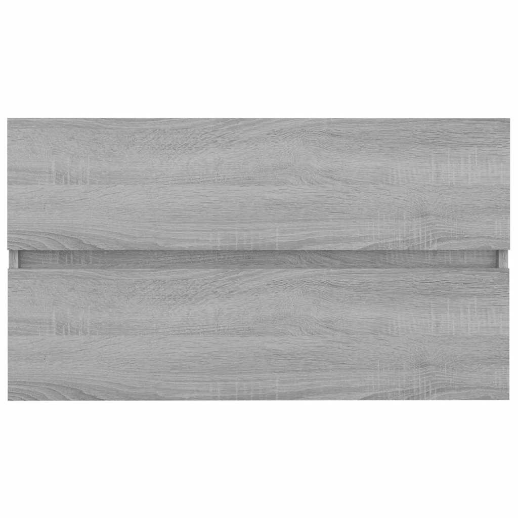 2 Piece Bathroom Furniture Set Engineered Wood