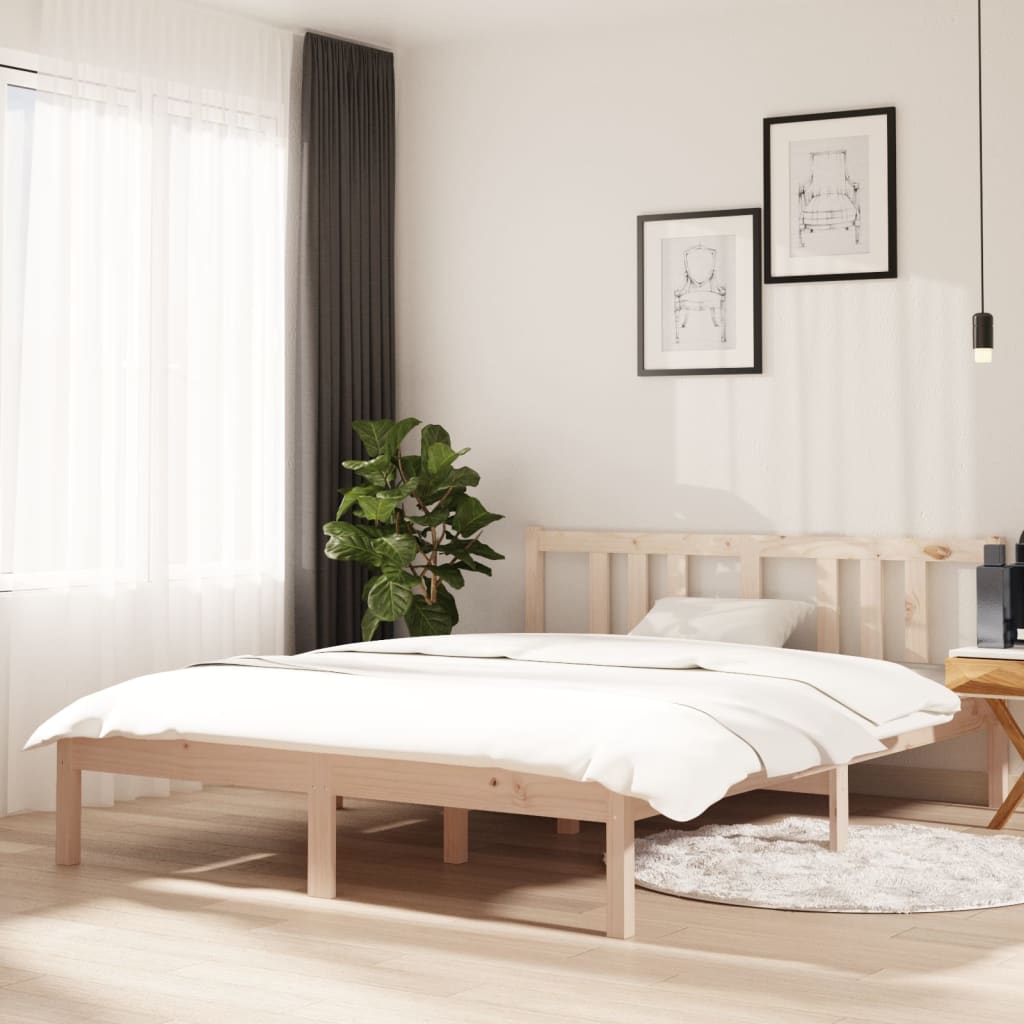 Bed Frame Without Mattress Solid Wood Single Single