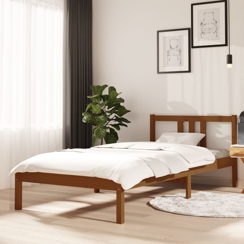 Bed Frame Without Mattress Solid Wood Single Single