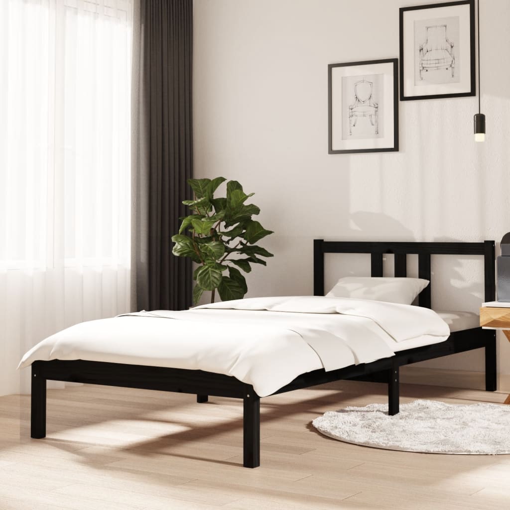 Bed Frame Without Mattress Solid Wood Single Single