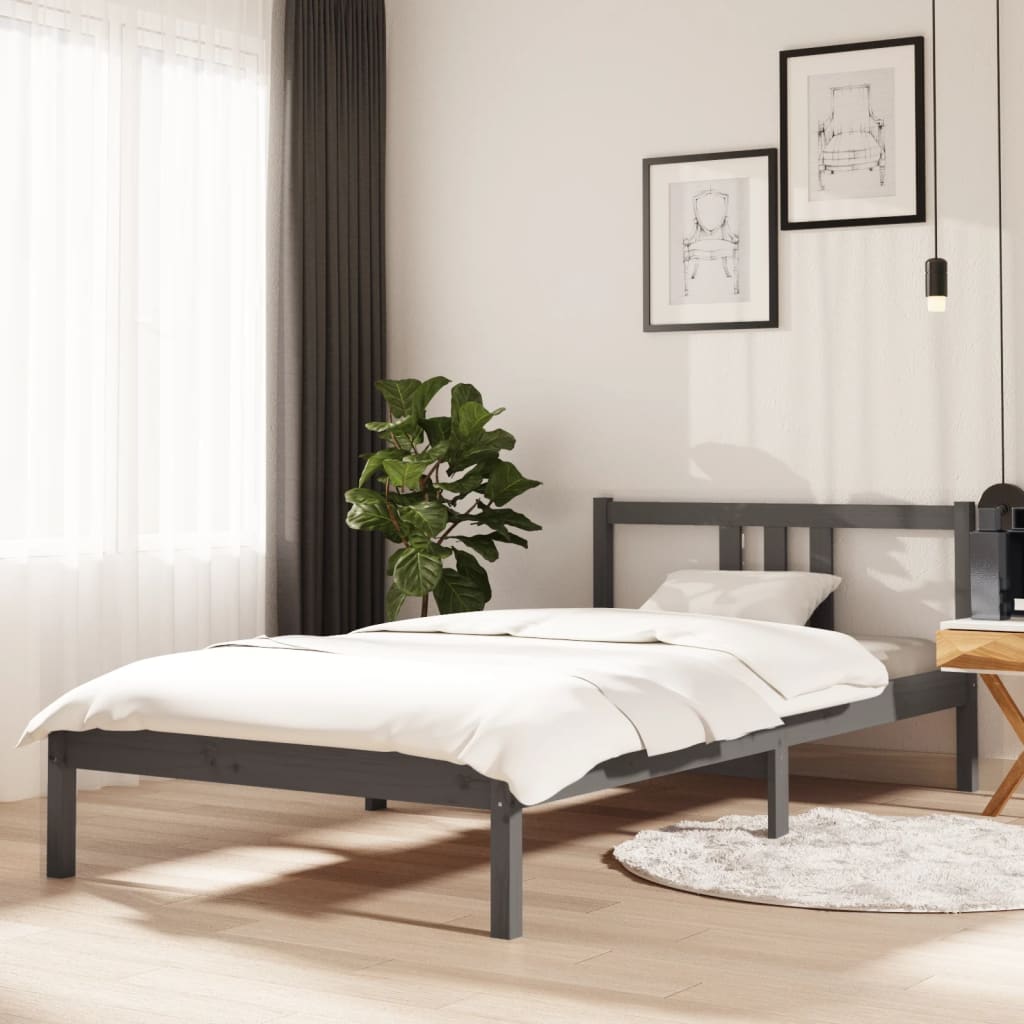 Bed Frame Without Mattress Solid Wood Single Single