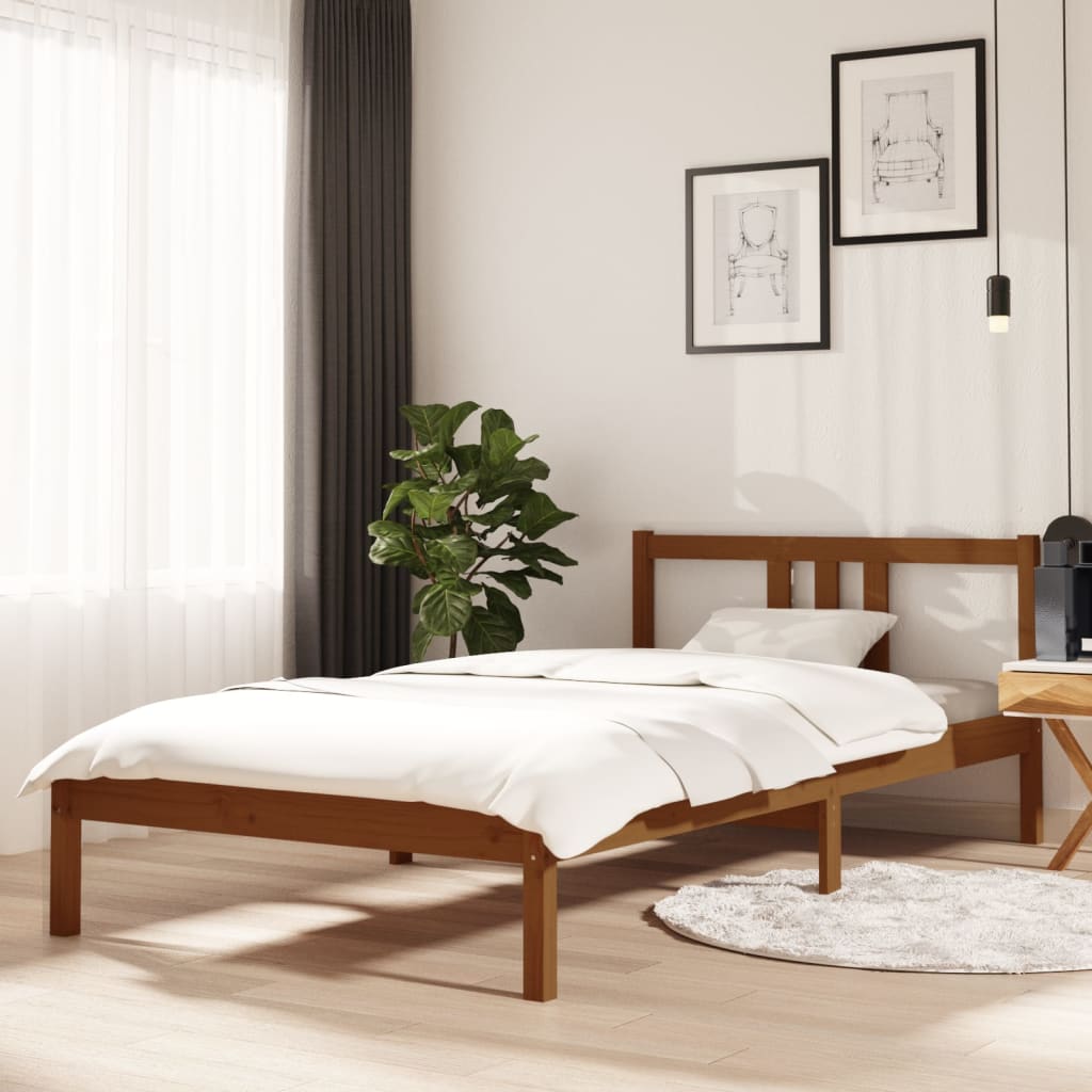 Bed Frame Without Mattress Solid Wood Single Single
