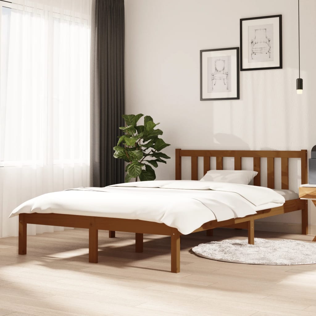 Bed Frame Without Mattress Solid Wood Single Single