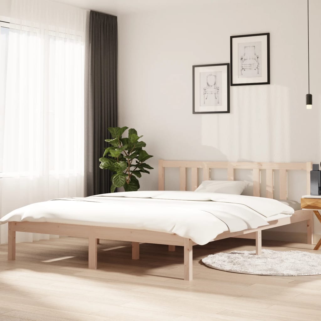 Bed Frame Without Mattress Solid Wood Single Single