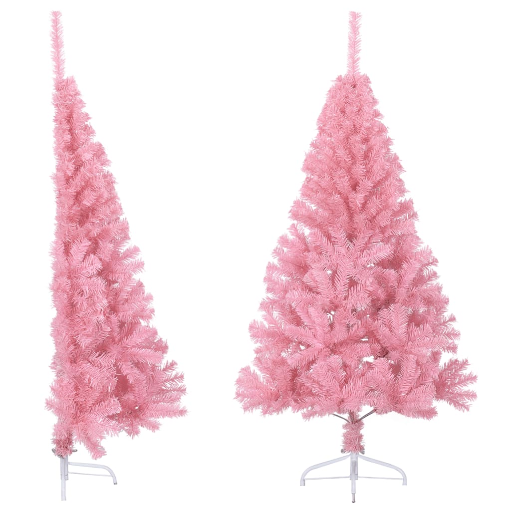 Artificial Half Christmas Tree With Stand 240 Cm Pvc