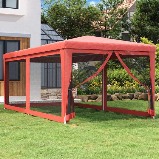Party Tent With 6 Mesh Sidewalls Hdpe