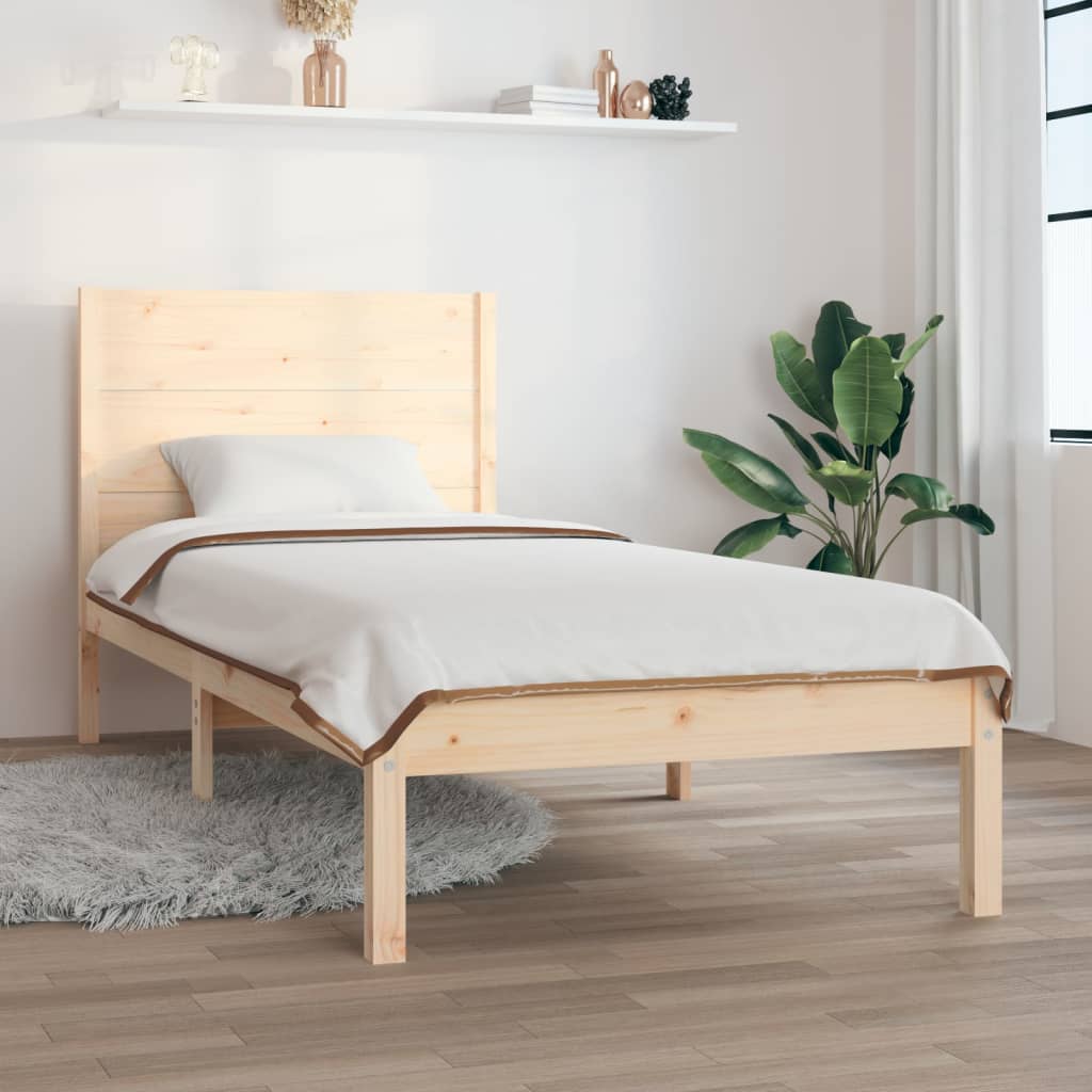 Extra Long Bed Frame Without Mattress Solid Wood