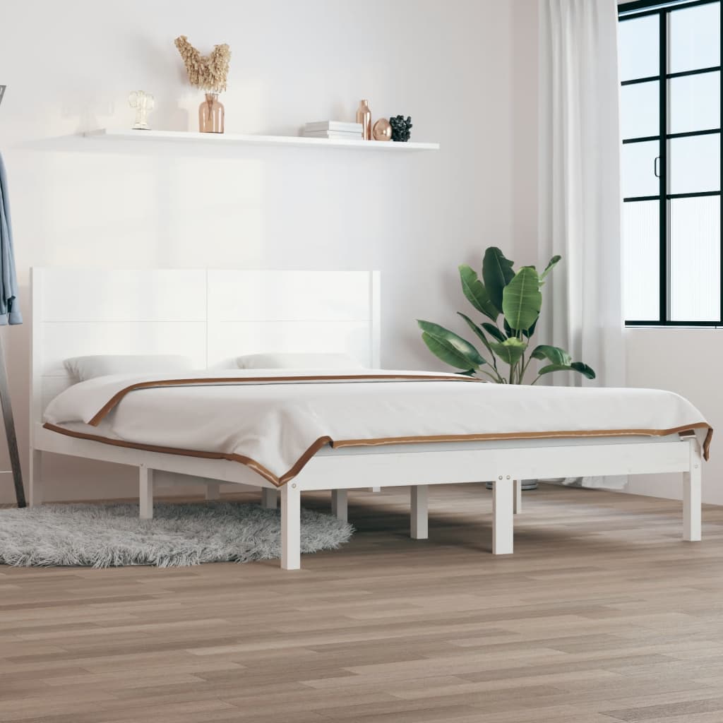 Extra Long Bed Frame Without Mattress Solid Wood