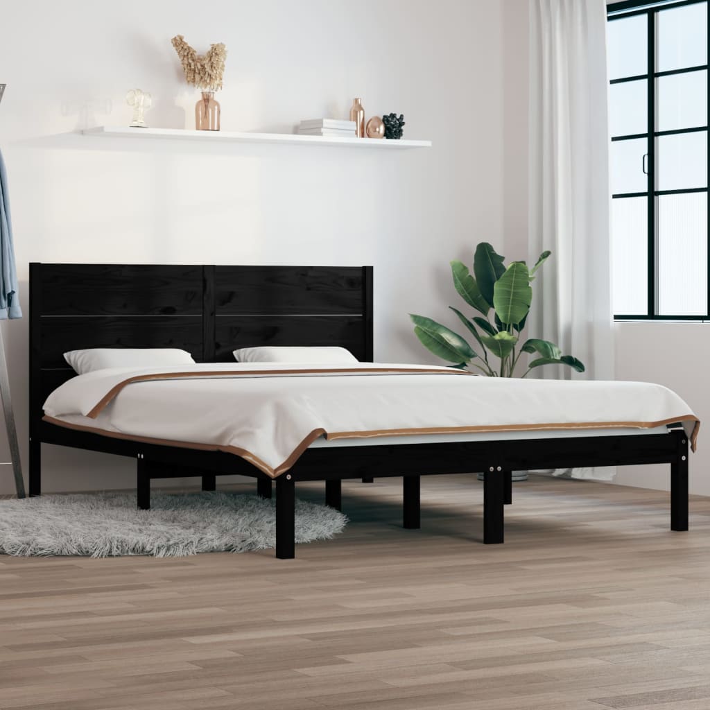 Extra Long Bed Frame Without Mattress Solid Wood