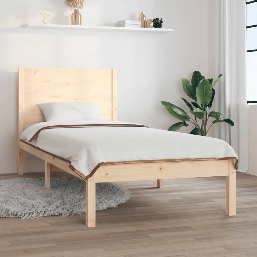 Extra Long Bed Frame Without Mattress Solid Wood