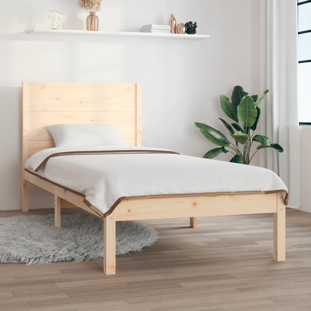 Extra Long Bed Frame Without Mattress Solid Wood