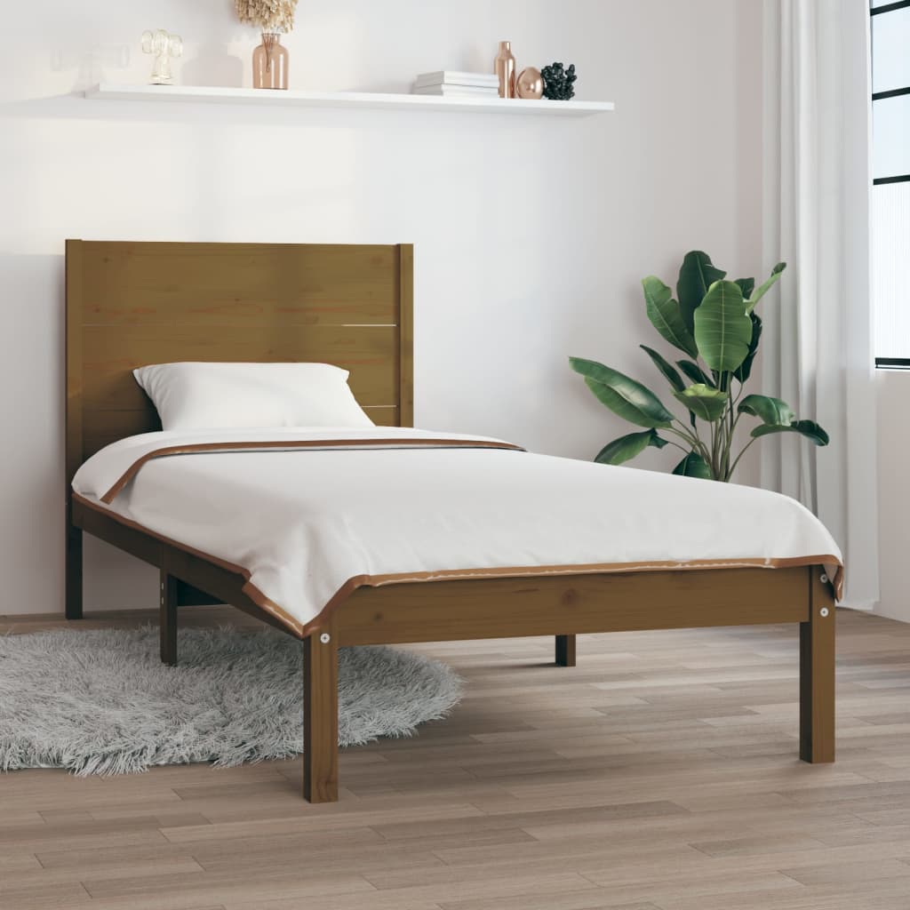 Extra Long Bed Frame Without Mattress Solid Wood