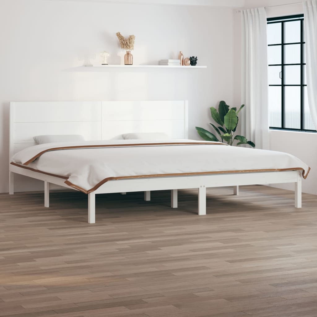 Extra Long Bed Frame Without Mattress Solid Wood